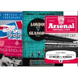 NEUTRALS AT ARSENAL Four programmes: England v France 3/10/1951, London Boys v Glasgow Boys 29/11/