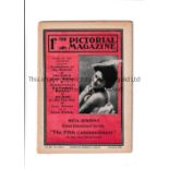 THE PICTORIAL MAGAZINE 1905 Issue dated 14/10/1905 including 3 pages of football information at