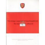 ARSENAL Twenty four page prospectus brochure and 3 inserts for an Arsenal FC endorsed opportunity to