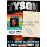 MIKE TYSON / AUTOGRAPH Three items: Programme and Promoter's Pass for Tyson v Julius Francis 29/1/