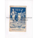 LEEDS UNITED V BRADFORD PARK AVENUE 1947 Programme for the League match at Leeds 25/10/1947,