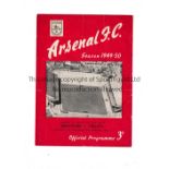 NEUTRAL AT ARSENAL / BRENTFORD V CHELSEA Programme for the London Challenge Cup Final 12/12/1949,