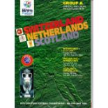 EURO 1996 Ten of the 11 programmes issued for the Tournament, missing England v Switzerland. Very