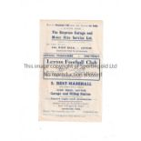 LEYTON V MERTHYR 1929 FA CUP Programme for the FA Cup 1st Round match at Leyton 30/11/1929.