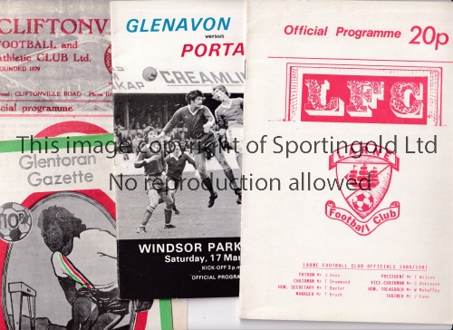 NORTHERN IRELAND Sixteen programmes involving clubs from Northern Ireland and Internationals.