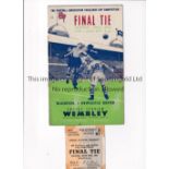 1951 FA CUP FINAL Programme and ticket for Newcastle United v Blackpool. Programme is very