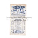 ARSENAL Programme for the away League match v Portsmouth 26/12/1951 with 2 newspaper reports.