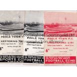 POOLE TOWN FC Eighty home programmes including 13 X 1960's, 50 X 1970's and 17 X 1980's, v.