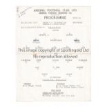 ARSENAL Single sheet home programme for the London FA Challenge Cup Semi-Final v Leyton Orient 2/