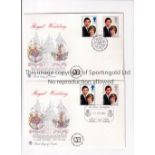 ROYAL WEDDING 1981 Twenty one First Day Covers for the wedding of Price Charles and Lady Diana 22/