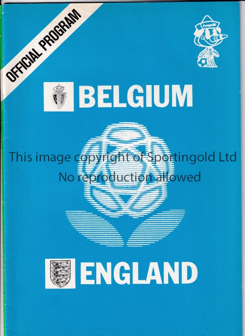 ENGLAND AT EURO 1980 Two programmes v. Belgium and Italy. Very good