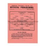 ARSENAL Single sheet home programme v R.A.F. 23/5/1942 Friendly, horizontal crease. Generally good