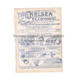 CHELSEA Home programme v Arsenal 22/4/1933. Arsenal's 2nd Championship winning season. Ex Bound