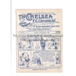 CHELSEA Home programme v Sheffield United 10/9/1932. Ex Bound Volume. Generally good