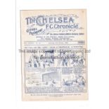CHELSEA Home programme v Middlesbrough 8/10/1932. Ex Bound Volume. Small stain at top right front