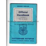 TOTTENHAM HOTSPUR AUTOGRAPHS 1964/5 Handbook signed inside by 19 players including Brown, Henry,