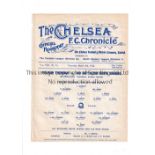 CHELSEA Single sheet at Stamford Bridge: Fulham Thursday v 2nd Battalion Scots Guards for the