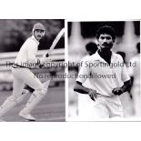 CRICKET Thirty seven BW press photos X 12, 8" x 10" and plus smaller photos 1980’s, inc. England,