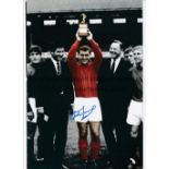 MIDDLESBROUGH Three, 2 B/W and 1 colourized autographed 12 x 8 photos of former players Edwin