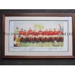 ENGLAND WORLD CUP 1966 / AUTOGRAPHS A 29" X 18" framed and glazed print on the England team in the