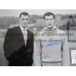 WALES Three, 2 B/W and 1 colour autographed 16 x 12 photos depicting superb images of former