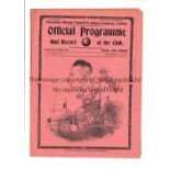 TOTTENHAM HOTSPUR Home programme v Crystal Palace 20/9/1930 London Combination, team changes and