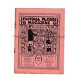 FOOTBALL PLAYERS MAGAZINE 1913 Issue dated September 1913, 16 page official magazine of the Players'