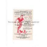 WORKINGTON V GOOLE TOWN 1956 FA CUP Programme for the tie at Workington 12/12/1956, very slight