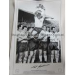 FOOTBALL AUTOGRAPHS Nine, 6 B/W and 3 colour 18 x 12 photos inc. Nat Lofthouse Bolton 1958, Jimmy