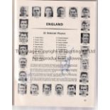 1966 WORLD CUP / ALAN BALL & BOBBY CHARLTON AUTOGRAPHS Official Tournament brochure signed by both