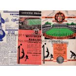 1950'S FOOTBALL PROGRAMMES Thirty one programmes with the vast majority in sub-standard condition.