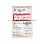 ALDERSHOT V THAMES 1930 Programme for the London Combination match at Aldershot 25/10/1930, ex-