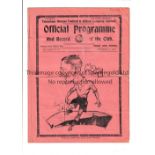 TOTTENHAM HOTSPUR Home programme v Charlton Athletic 22/11/1930 London Combination, horizontal