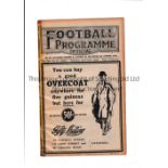 EVERTON V ASTON VILLA / LIVERPOOL RES. V BOLTON WANDS. RES. 1928 Joint issue programme 21/4/1928,