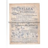 CHELSEA Home programme v Leeds United 28/3/1931. Not ex Bound Volume. Worn. Scorers in pencil. Fair