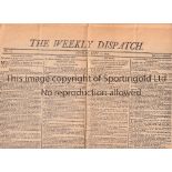 THE WEEKLY DISPATCH NEWSPAPER 1801 In 1951 Issue No. was re-issued to celebrate 150 years of issue