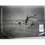 ENGLAND Six, 3 colour and 3 B/W autographed 16 x 12 photos of former Internationals Tom Finney,