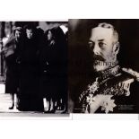 THE ROYAL FAMILY Seven original b/w photos and an official Daily Sketch letter 21/10/1937