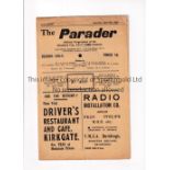 BRADFORD CITY V SOUTHPORT Bradford City home programme 8/4/1939. Division Three North, slight