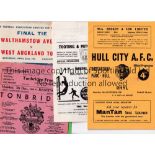 NON-LEAGUE FOOTBALL PROGRAMMES Approximately 48 programmes including Dulwich v Tooting & Mitcham