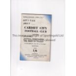 CARDIFF CITY Lets Talk About booklet, Series 1 No 14. Generally good