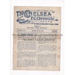 CHELSEA V WEST HAM UNITED 1918 Programme for the League match at Chelsea 4/5/1918. This was a