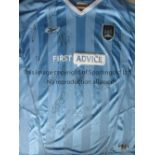 MANCHESTER CITY AUTOGRAPHS 2003/4 A new short sleeve replica home shirt with tags, signed by 12