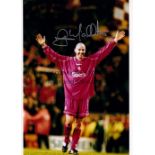 LIVERPOOL Autographed seven b/w and colour 12 x 8 photos showing iconic members of teams from the