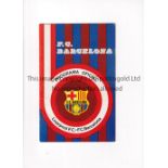 BARCELONA V LIVERPOOL 1976 Official Barcelona issue for the UEFA Cup Semi-Final 30/3/1976. Good