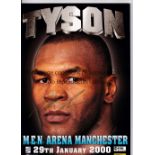 MIKE TYSON AUTOGRAPH On site programme for Tyson v Francis 29/1/2000 at the MEN Arena with a photo