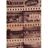 1957 EUROPEAN CUP FINAL Real Madrid v Fiorentina played 30/5/1957 at the Estadio Bernabeu, Madrid.