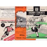 1950'S & 1960'S FOOTBALL PROGRAMMES Over fifty programmes including Derby v Burnley 49/50, Hull v