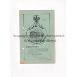 1938/9 TORQUAY UNITED v NEWPORT COUNTY Programme for the League match at Torquay 10/4/1939 with a