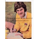 FOOTBALL AUTOGRAPHS Twenty signed magazine pictures inc. Douglas, Mills, Stevens, Wilkins,